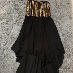 Beautiful MarineBlu Black & Gold Dress (S)